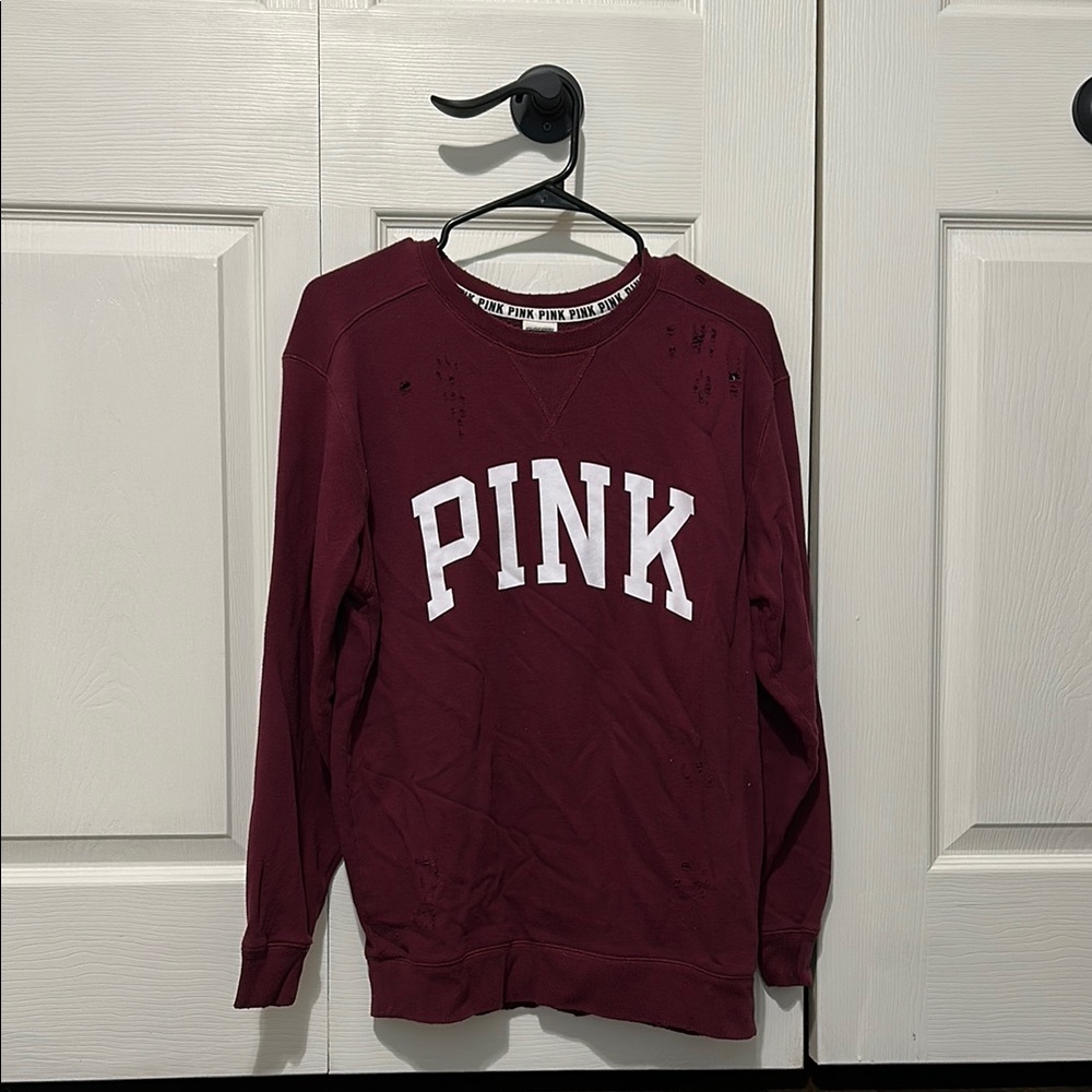 Pink Maroon Sweatshirt